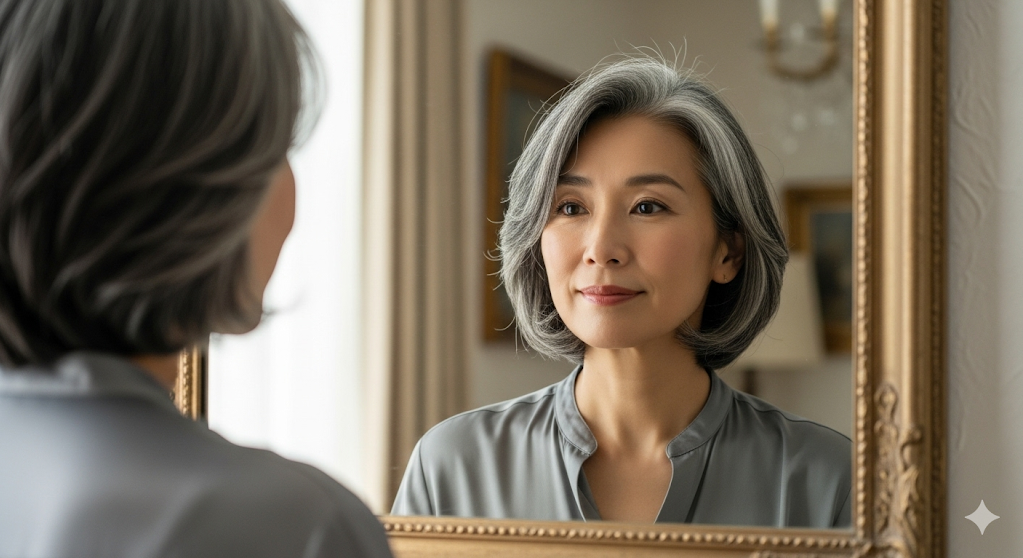 40代グレイヘアの基本と移行のポイント